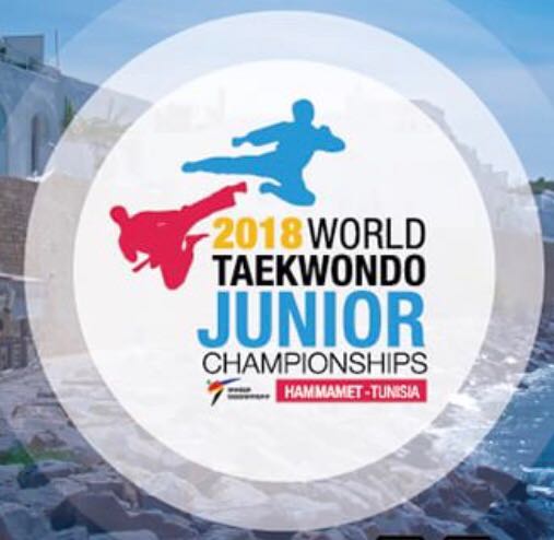 Resultado de imagen para mundial juvenil tunez 2018 taekwondo logo